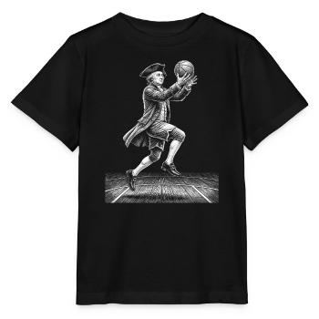 John Adams Basketball - Stanley/Stella MINI CREATOR Kids’ T-Shirt - black - Front - Mikhail (115cm)