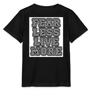 fearlesslivemore - Stanley/Stella Kinder T-Shirt MINI CREATOR  - Schwarz - Vorne - Mikhail (115cm)