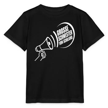 Grosse Schwester Vom Schulkind – Schulanfang - Stanley/Stella Kinder T-Shirt MINI CREATOR  - Schwarz - Vorne - Mikhail (115cm)