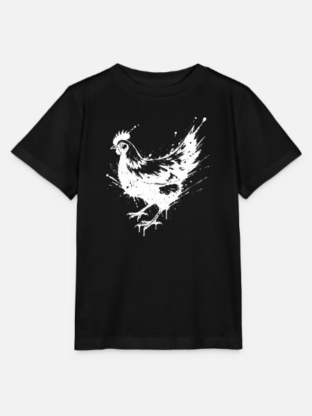 Hen Paint Splash White Splash - Stanley/Stella Kinder T-Shirt MINI CREATOR - Schwarz