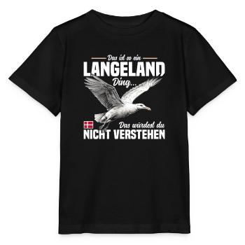 Das ist so ein Langeland Ding - Stanley/Stella Kinder T-Shirt MINI CREATOR  - Schwarz - Vorne - Mikhail (115cm)