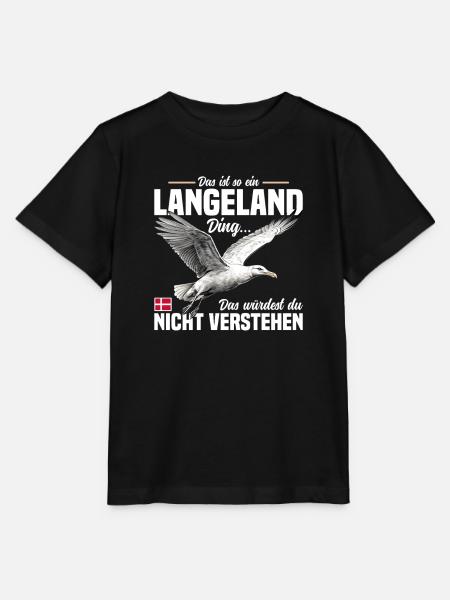 Das ist so ein Langeland Ding - Stanley/Stella Kinder T-Shirt MINI CREATOR  - Schwarz