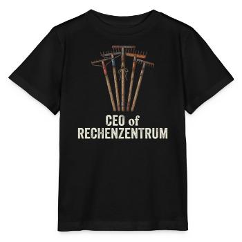 Leiter Vom Rechenzentrum Gartenarbeit Gärtner - Stanley/Stella Kinder T-Shirt MINI CREATOR  - Schwarz - Vorne - Mikhail (115cm)