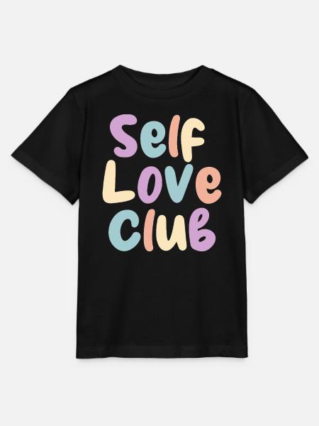 Self Love Club Pastelldruck - Stanley/Stella Kinder T-Shirt MINI CREATOR  - Schwarz