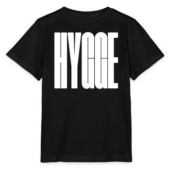 Hygge Bold Wordmark Graphic Tee - Stanley/Stella MINI CREATOR Kids’ T-Shirt - black - Front - Mikhail (115cm)