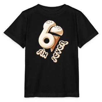 67 Sixth Birthday IceCream Cone - Stanley/Stella MINI CREATOR Kids’ T-Shirt - black - Front - Mikhail (115cm)