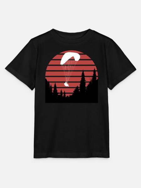 Gleitschirm_uber_Wald - Stanley/Stella Kinder T-Shirt MINI CREATOR - Schwarz