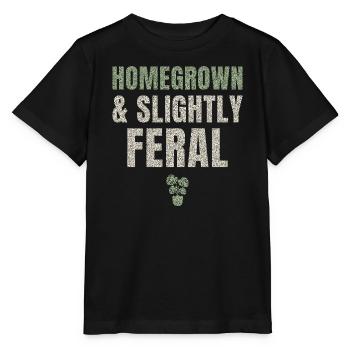 Homegrown And Slightly Feral - Stanley/Stella MINI CREATOR Kids’ T-Shirt - black - Front - Mikhail (115cm)