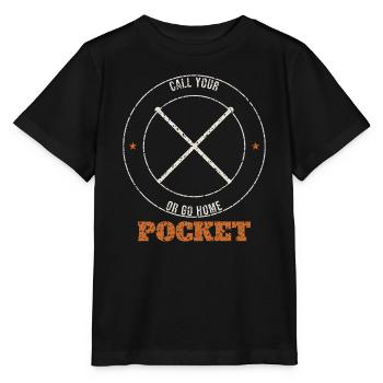 Call Your Pocket Badge - Stanley/Stella MINI CREATOR Kids’ T-Shirt - black - Front - Mikhail (115cm)