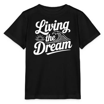 Living The Dream - Stanley/Stella MINI CREATOR Kids’ T-Shirt - black - Front - Mikhail (115cm)