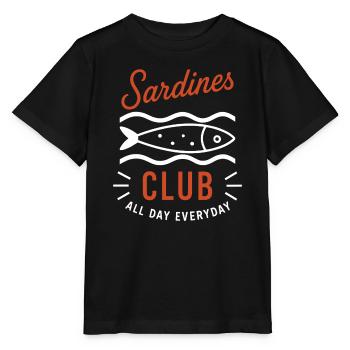 Sardines Club Every Day - Stanley/Stella MINI CREATOR Kids’ T-Shirt - black - Front - Mikhail (115cm)