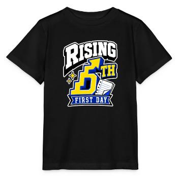 5th Grade First Day Rising 5th Fifth Grader Gift - Stanley/Stella MINI CREATOR Kids’ T-Shirt - black - Front - Mikhail (115cm)
