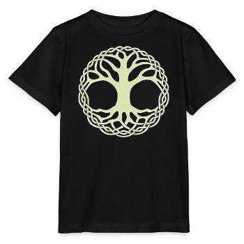 Tree of Life Celtic Knot Circle - Stanley/Stella MINI CREATOR Kids’ T-Shirt - black - Front - Mikhail (115cm)