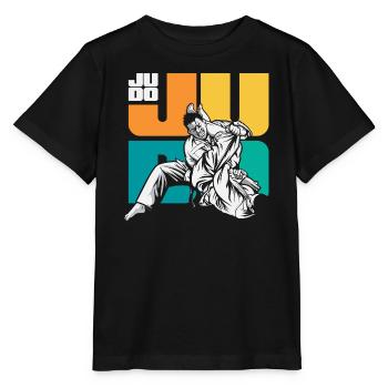 Judo Martial Arts Judoka Ground Fighting Training - Stanley/Stella MINI CREATOR Kids’ T-Shirt - black - Front - Mikhail (115cm)