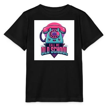 Call Me Old School - Stanley/Stella MINI CREATOR Kids’ T-Shirt - black - Front - Mikhail (115cm)