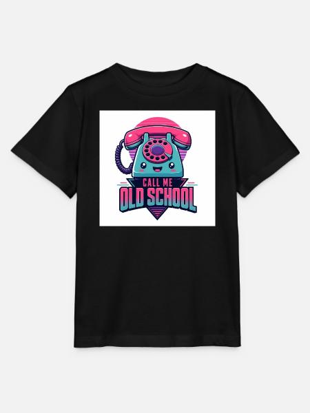 Call Me Old School - Stanley/Stella Kinder T-Shirt MINI CREATOR  - Schwarz