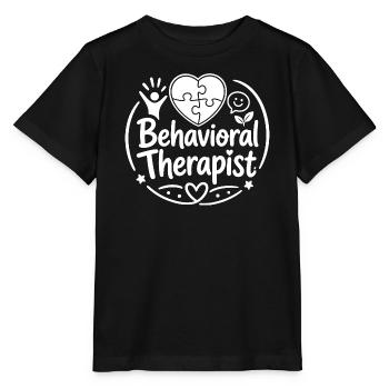 Behavioural therapist, school behaviour technician - Stanley/Stella MINI CREATOR Kids’ T-Shirt - black - Front - Mikhail (115cm)