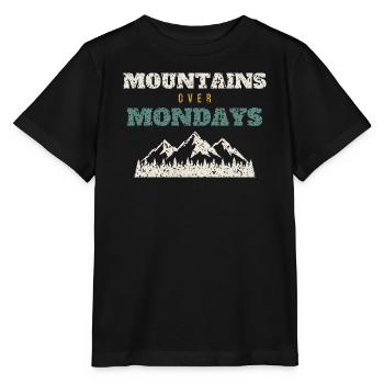 Mountains Over Mondays - Stanley/Stella MINI CREATOR Kids’ T-Shirt - black - Front - Mikhail (115cm)