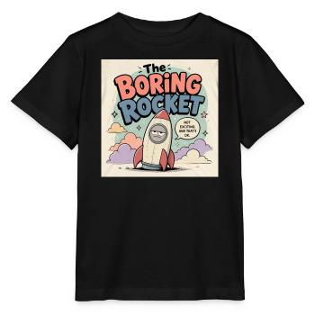 The Boring Rocket - Stanley/Stella MINI CREATOR Kids’ T-Shirt - black - Front - Mikhail (115cm)