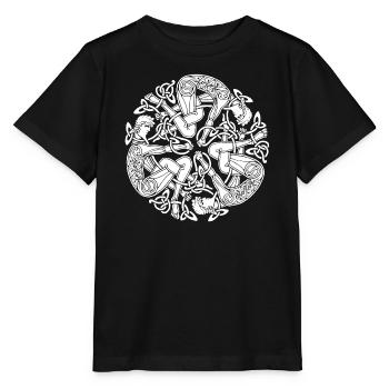 Interwoven Celtic Men - Stanley/Stella MINI CREATOR Kids’ T-Shirt - black - Front - Mikhail (115cm)