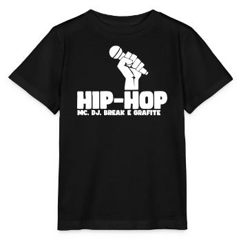 Hip Hop Microphone Power - Stanley/Stella MINI CREATOR Kids’ T-Shirt - black - Front - Mikhail (115cm)