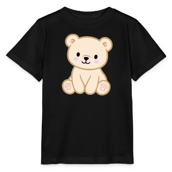 Colourful teddy bear for children - Stanley/Stella MINI CREATOR Kids’ T-Shirt - black - Front - Mikhail (115cm)