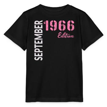 60th birthday, September 1966 - Stanley/Stella MINI CREATOR Kids’ T-Shirt - black - Front - Mikhail (115cm)