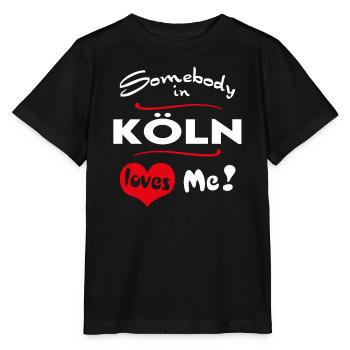 Köln Stadt Urban T-Shirt City Heimatliebe Town - Stanley/Stella Kinder T-Shirt MINI CREATOR  - Schwarz - Vorne - Mikhail (115cm)