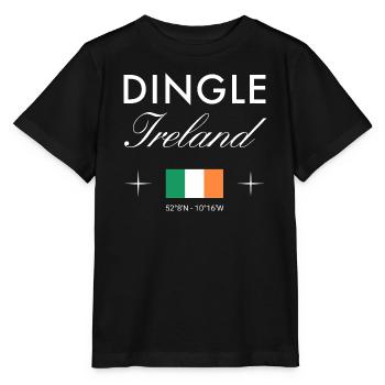 Dingle Ireland Coordinates Travel Souvenir - Stanley/Stella MINI CREATOR Kids’ T-Shirt - black - Front - Mikhail (115cm)