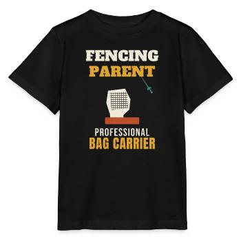 Fencing Parent Professional Bag Carrier Funny Fenc - Stanley/Stella MINI CREATOR Kids’ T-Shirt - black - Front - Mikhail (115cm)