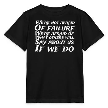 Fearless Over Opinions Quote - Stanley/Stella MINI CREATOR Kids’ T-Shirt - black - Front - Mikhail (115cm)