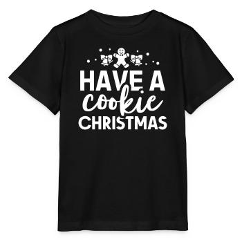 Cookie Christmas Cookies - Stanley/Stella MINI CREATOR Kids’ T-Shirt - black - Front - Mikhail (115cm)