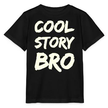 cool_story_bro- - Stanley/Stella Kinder T-Shirt MINI CREATOR  - Schwarz - Vorne - Mikhail (115cm)