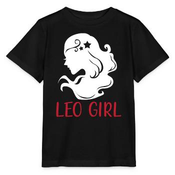 Sternzeichen Löwe - Stanley/Stella Kinder T-Shirt MINI CREATOR  - Schwarz - Vorne - Mikhail (115cm)