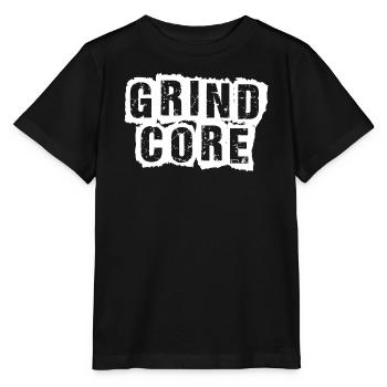 Grindcore Distressed Text - Stanley/Stella MINI CREATOR Kids’ T-Shirt - black - Front - Mikhail (115cm)
