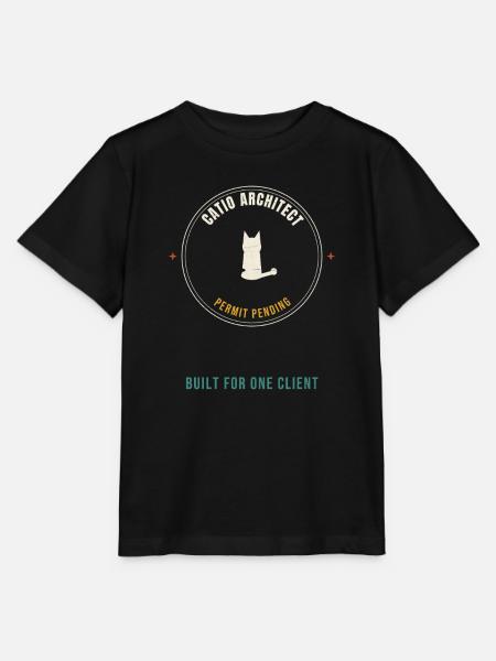 Catio-Architekt – Baugenehmigung steht noch aus – - Stanley/Stella Kinder T-Shirt MINI CREATOR - Schwarz