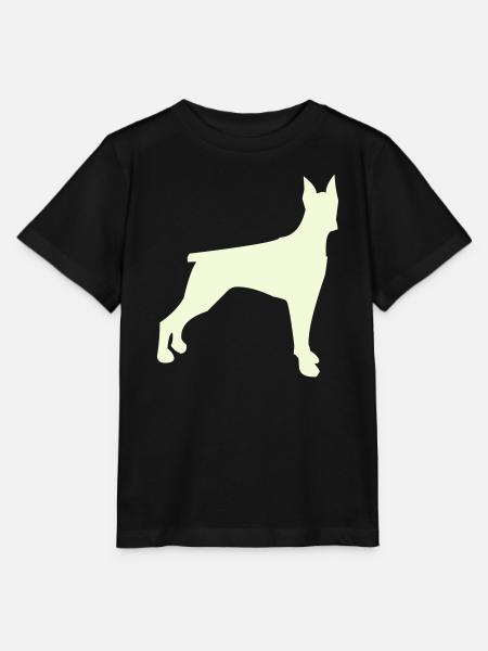 Hundesilhouette im Minimalstil - Stanley/Stella Kinder T-Shirt MINI CREATOR  - Schwarz