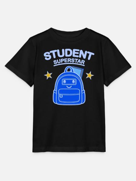 Studenten-Superstar-Design - Stanley/Stella Kinder T-Shirt MINI CREATOR - Schwarz