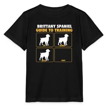 Brittany Spaniel Guide To Training – Hundepapa - Stanley/Stella Kinder T-Shirt MINI CREATOR  - Schwarz - Vorne - Mikhail (115cm)