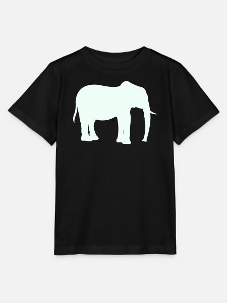 Elefant Silhouette - Stanley/Stella Kinder T-Shirt MINI CREATOR - Schwarz