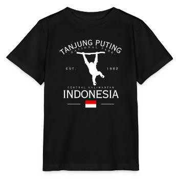 Tanjung Puting Indonesien Orangutan Nationalpark - Stanley/Stella Kinder T-Shirt MINI CREATOR  - Schwarz - Vorne - Mikhail (115cm)