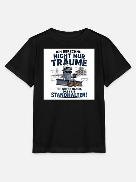 Ich berechne mehr als Träume - Stanley/Stella Kinder T-Shirt MINI CREATOR - Schwarz