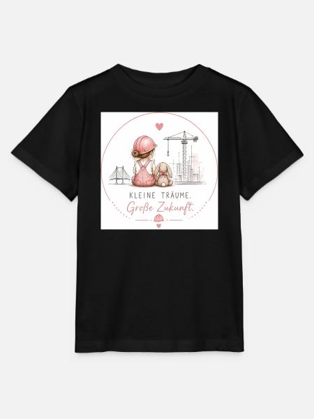 Kleine Träume Große Zukunft  - Stanley/Stella Kinder T-Shirt MINI CREATOR  - Schwarz