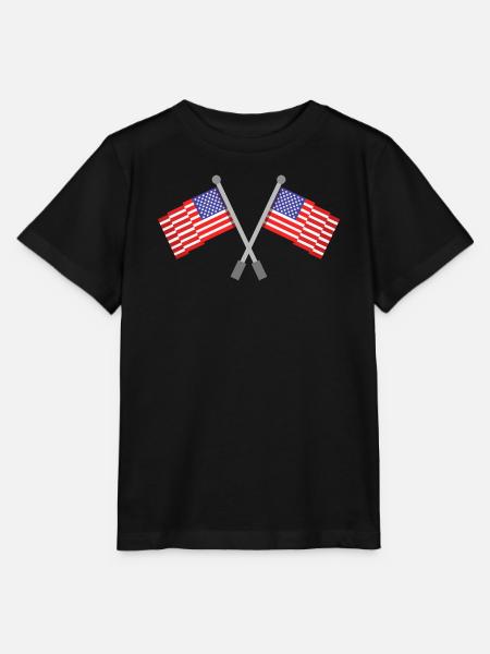 Flagge der Vereinigten Staaten - Stanley/Stella Kinder T-Shirt MINI CREATOR - Schwarz