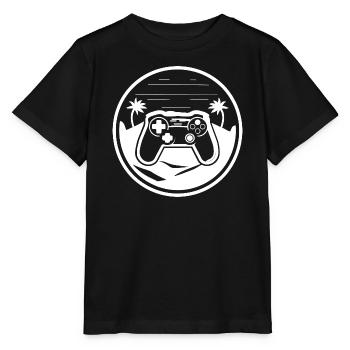Gamepad Grafik - Stanley/Stella Kinder T-Shirt MINI CREATOR  - Schwarz - Vorne - Mikhail (115cm)