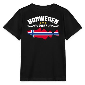Dorsch Angeln Norwegen 2027 - Stanley/Stella Kinder T-Shirt MINI CREATOR  - Schwarz - Vorne - Mikhail (115cm)