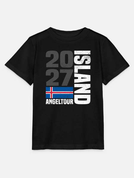Island Angeltour 2027 - Stanley/Stella Kinder T-Shirt MINI CREATOR  - Schwarz