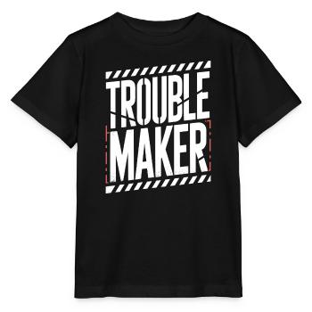 Troublemaker Frechdachs Rabauke Geschwister Kinder - Stanley/Stella Kinder T-Shirt MINI CREATOR  - Schwarz - Vorne - Mikhail (115cm)