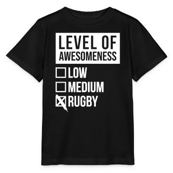 Rugby Rugby Rugby - Stanley/Stella Kinder T-Shirt MINI CREATOR  - Schwarz - Vorne - Mikhail (115cm)