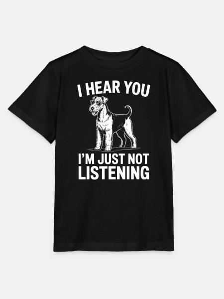 Airedale Terrier Spruch Airedale Terrier Geschenk  - Stanley/Stella Kinder T-Shirt MINI CREATOR  - Schwarz